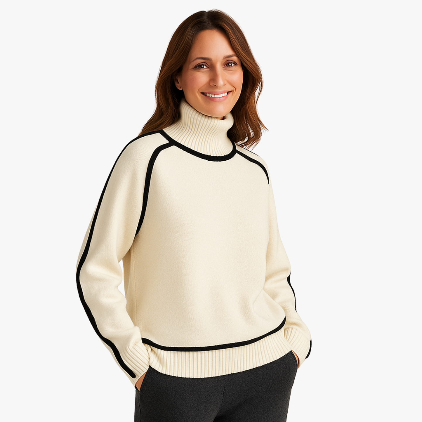 Vintage Women’s Patchwork Striped Sweater