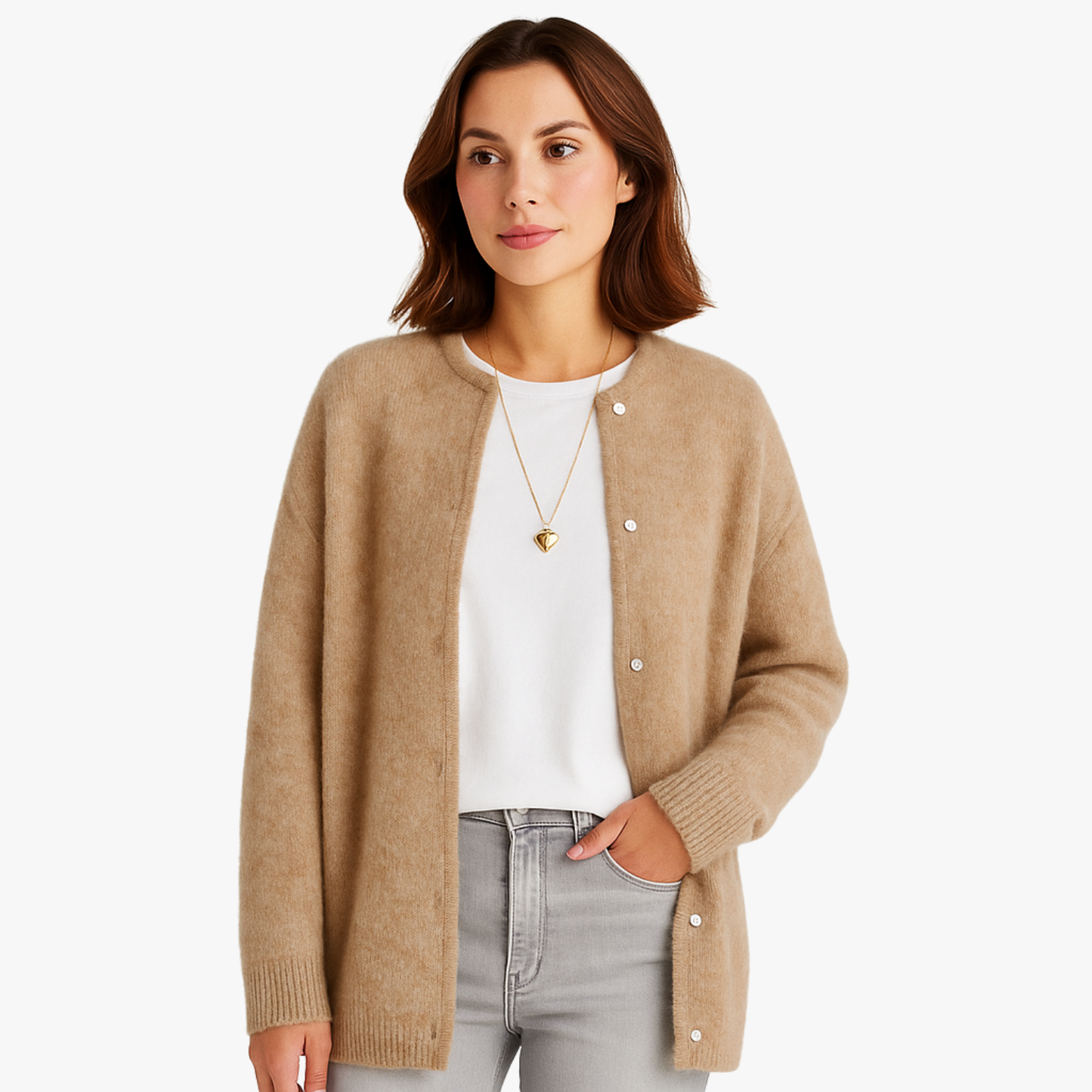 Elegant Women’s Cashmere Cardigan