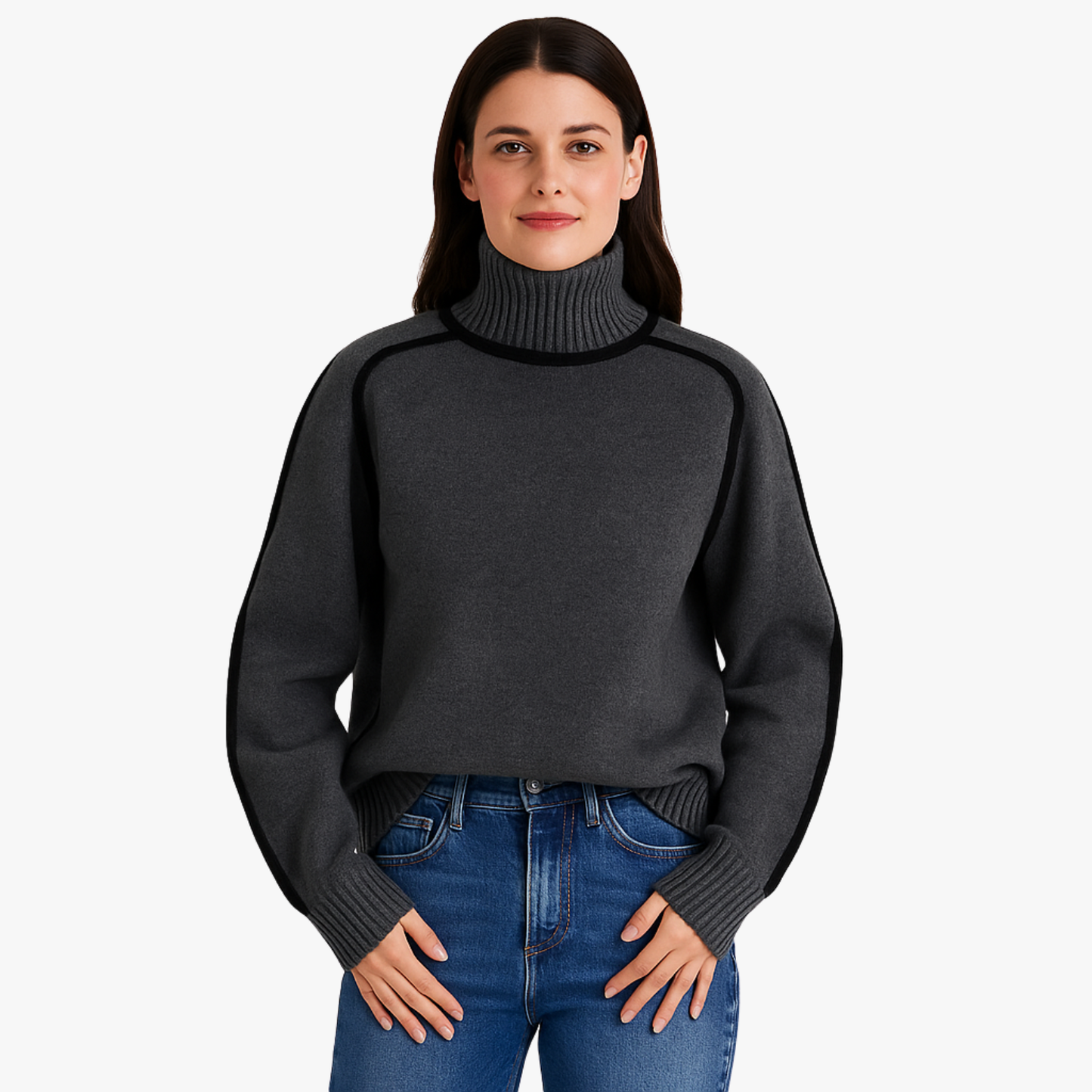 Vintage Women’s Patchwork Striped Sweater