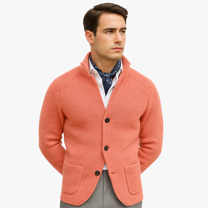 Men’s Retro Military Knit Cardigan