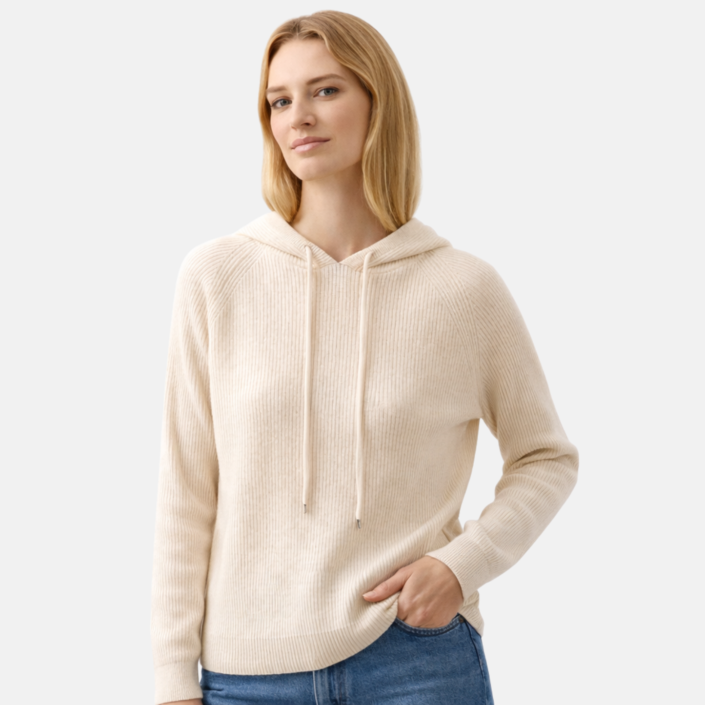 Women’s Wool Blend Knit Winter Hoodie
