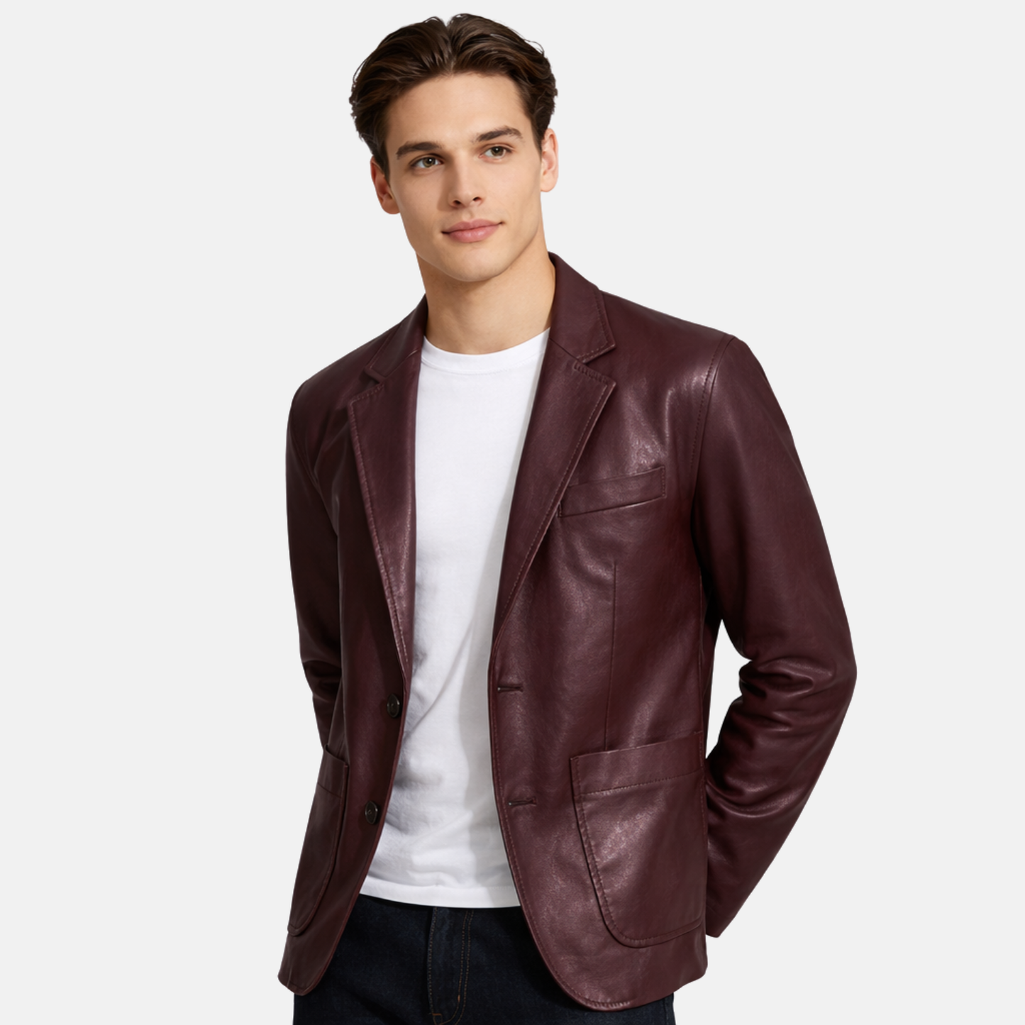 Men’s Leather Jacket Winter Tailored Classic Outerwear