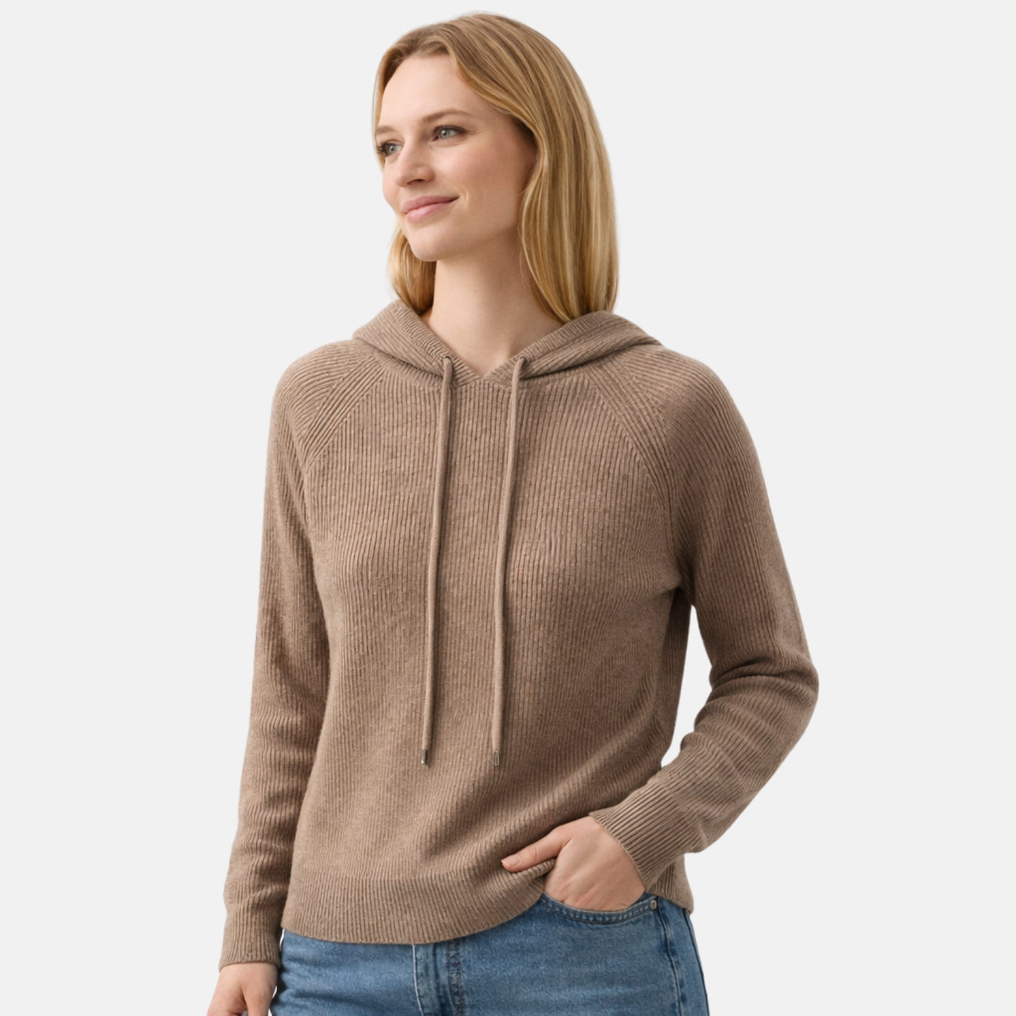Women’s Wool Blend Knit Winter Hoodie
