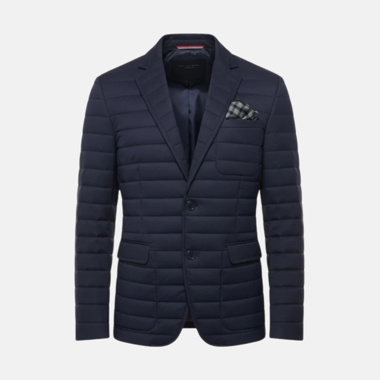 Men’s Quilted Blazer Jacket Autumn Cotton Blend Lightweight Outerwear