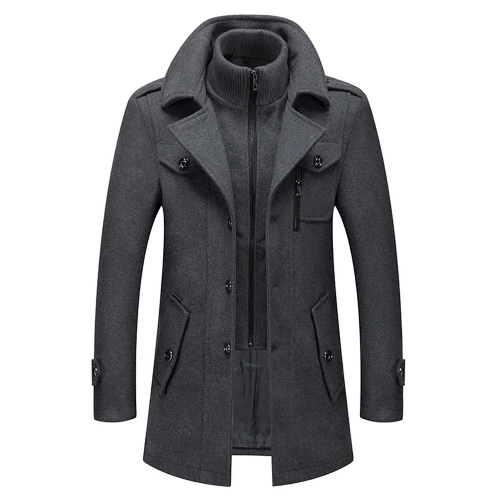 Men’s Wool Mid-Length Coat