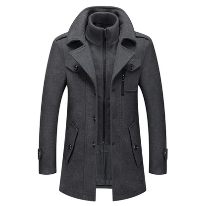 Men’s Wool Mid-Length Coat