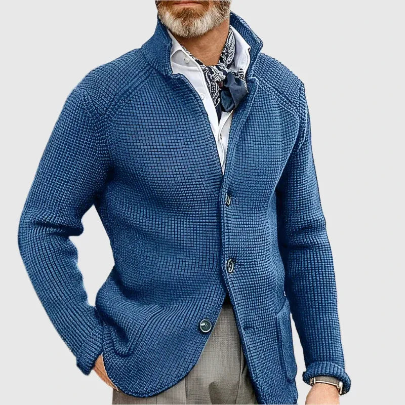Men’s Retro Military Knit Cardigan