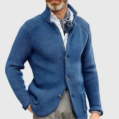 Men’s Retro Military Knit Cardigan